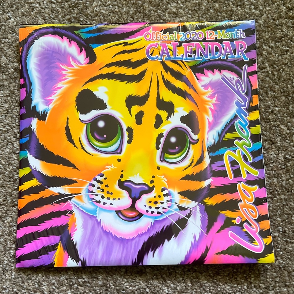 Lisa Frank Official 2020 12-Month Calendar Forrest Sasha & Shanti Tikanni Hunter